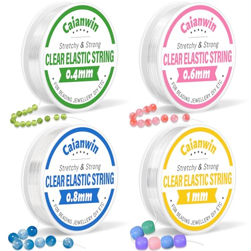 Caianwin Elastische Schmuckfaden Set