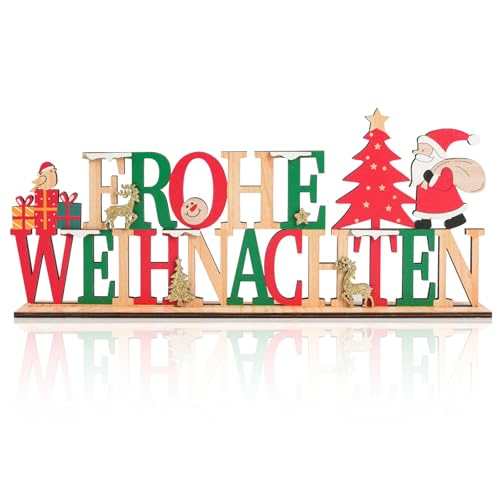 COCHIE Weihnachtsdeko Innen Holz