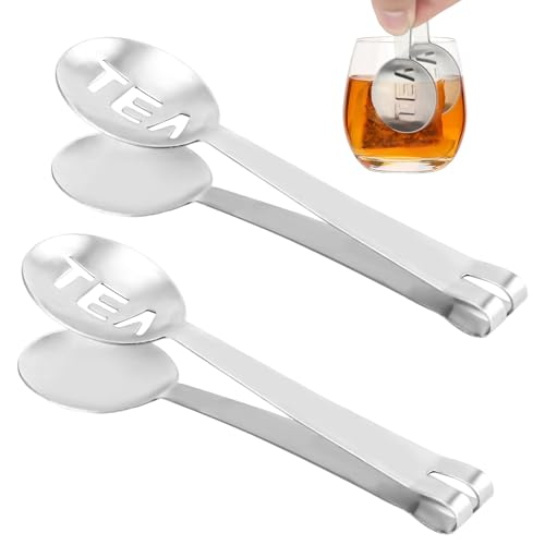 2stk Teebeutelpresse, Teelöffel aus Edelstahl
