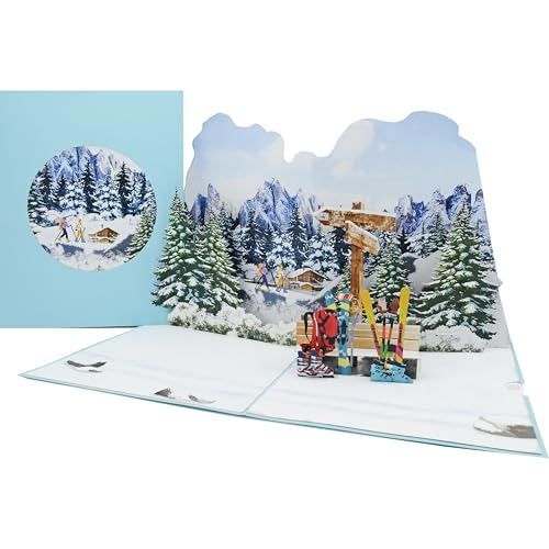 Favour Pop Up® 3D Karte für Winterurlaub