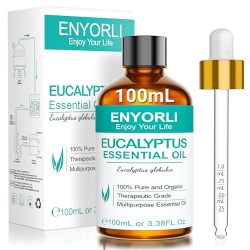 ENYORLI Eukalyptusöl 100mL 100% Reines Ätherisches Öl