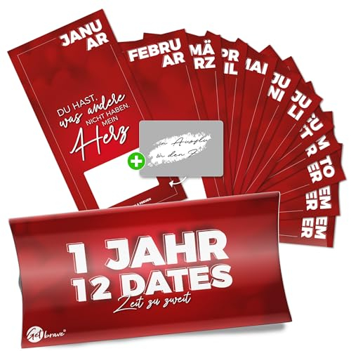 1 Jahr, 12 Dates Geschenkset