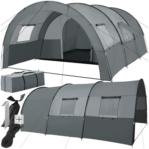 tectake® Tunnelzelt, 6 Personen
