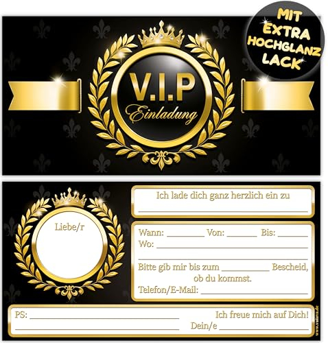 VULAVA 12x VIP EINLADUNGSKARTEN
