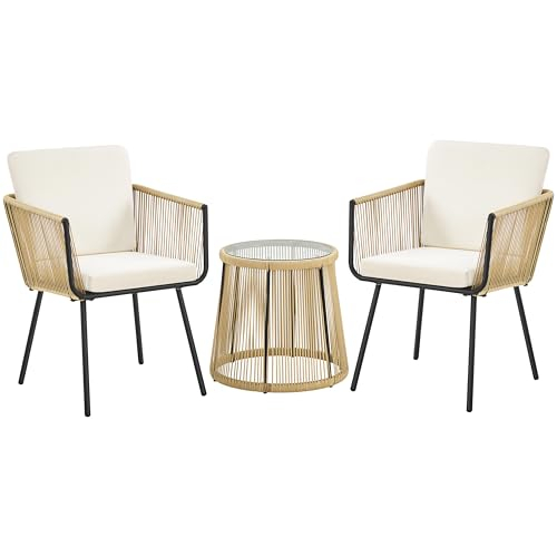 Yaheetech 3TLG. Rattan Balkonset