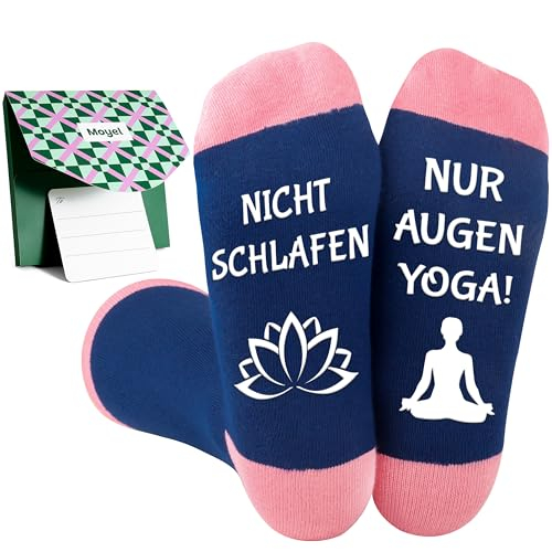 Moyel Yoga Geschenke für Frauen Lustig Yoga Socken