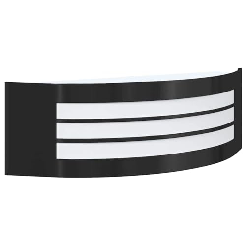 vidaXL Schwarze Metall-Wandlampe