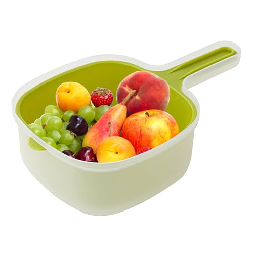 Abtropfkorb – Gemüsesieb, zweistöckiger Korb