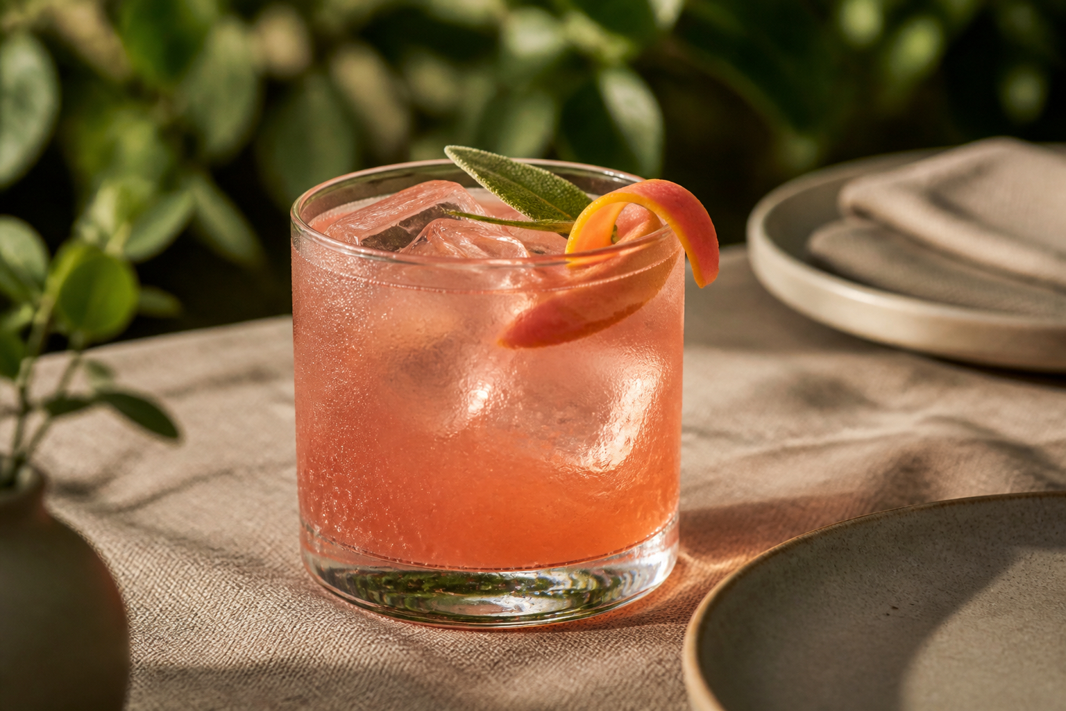 Alkoholfreier Grapefruit-Salbei-Mocktail