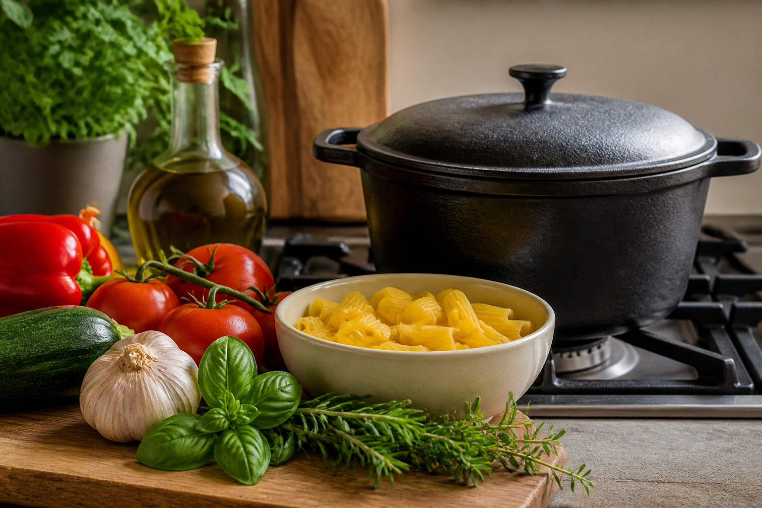 Gusseiserner Topf für aromatische One-Pot-Gerichte