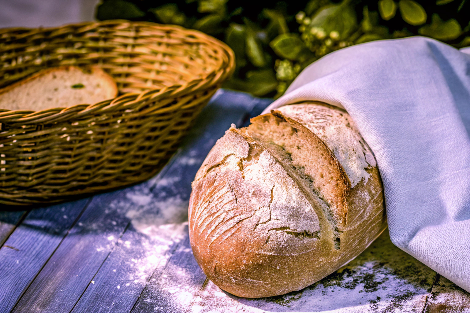 Sauerteigbrot mit Gärkörbchen