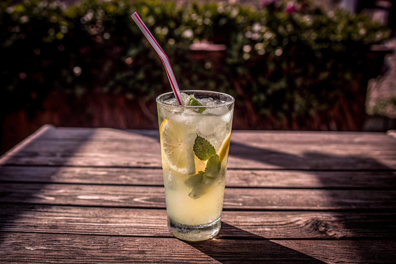 Selbstgemachte Limonade mit Minze