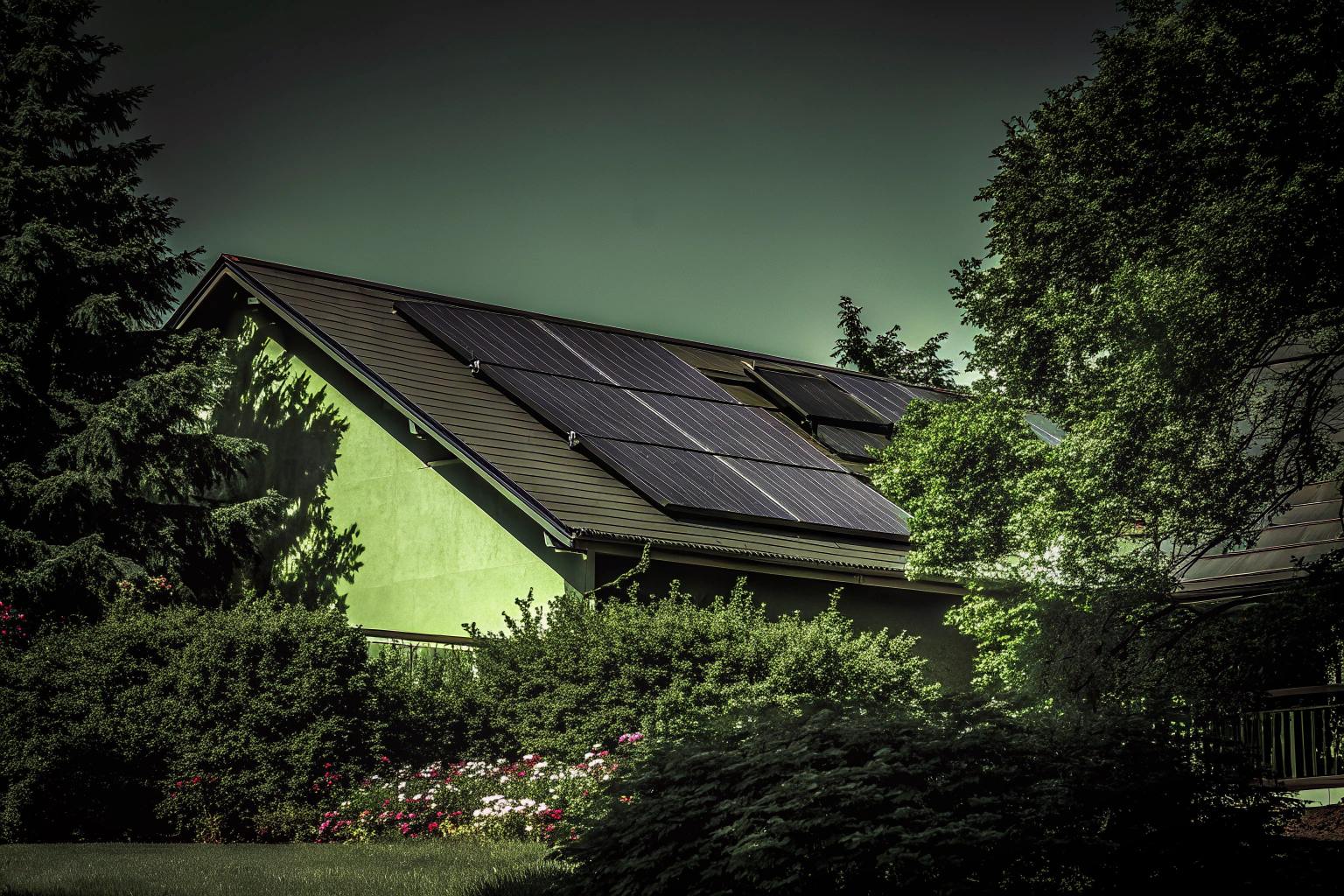 Solaranlage auf Hausdach
