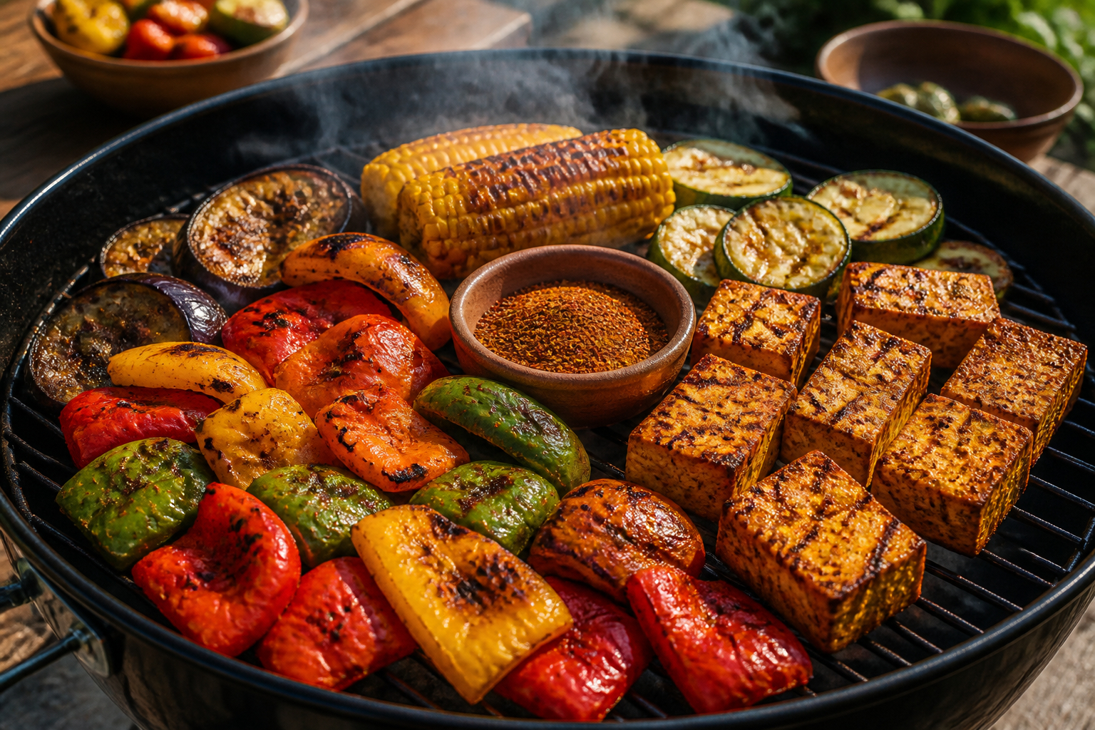 Rauchige BBQ Gewürzmischung zum Grillen und Würzen von Gemüse