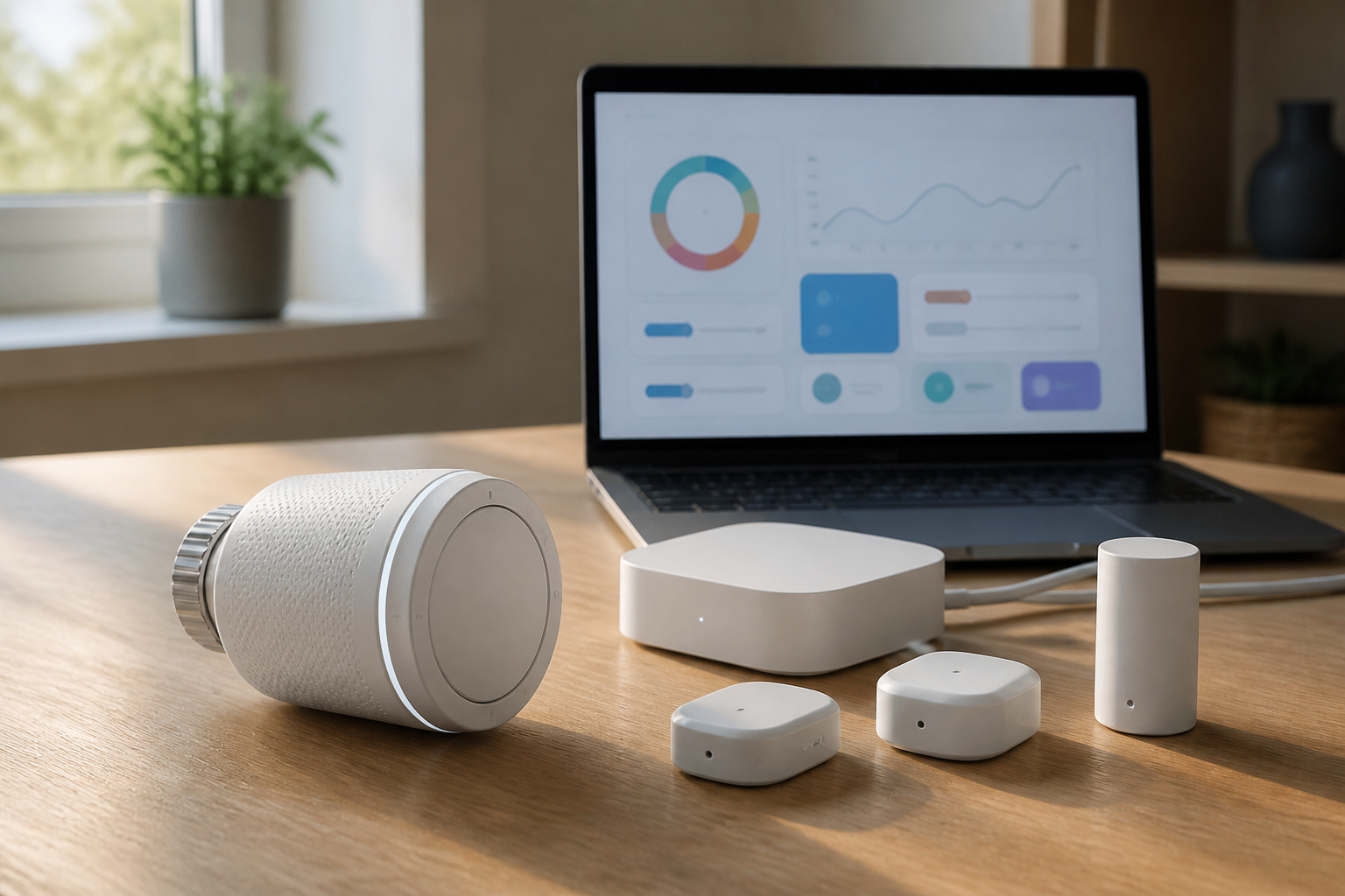 Zigbee Heizkörperthermostat mit Smart Home Hub und Home Assistant