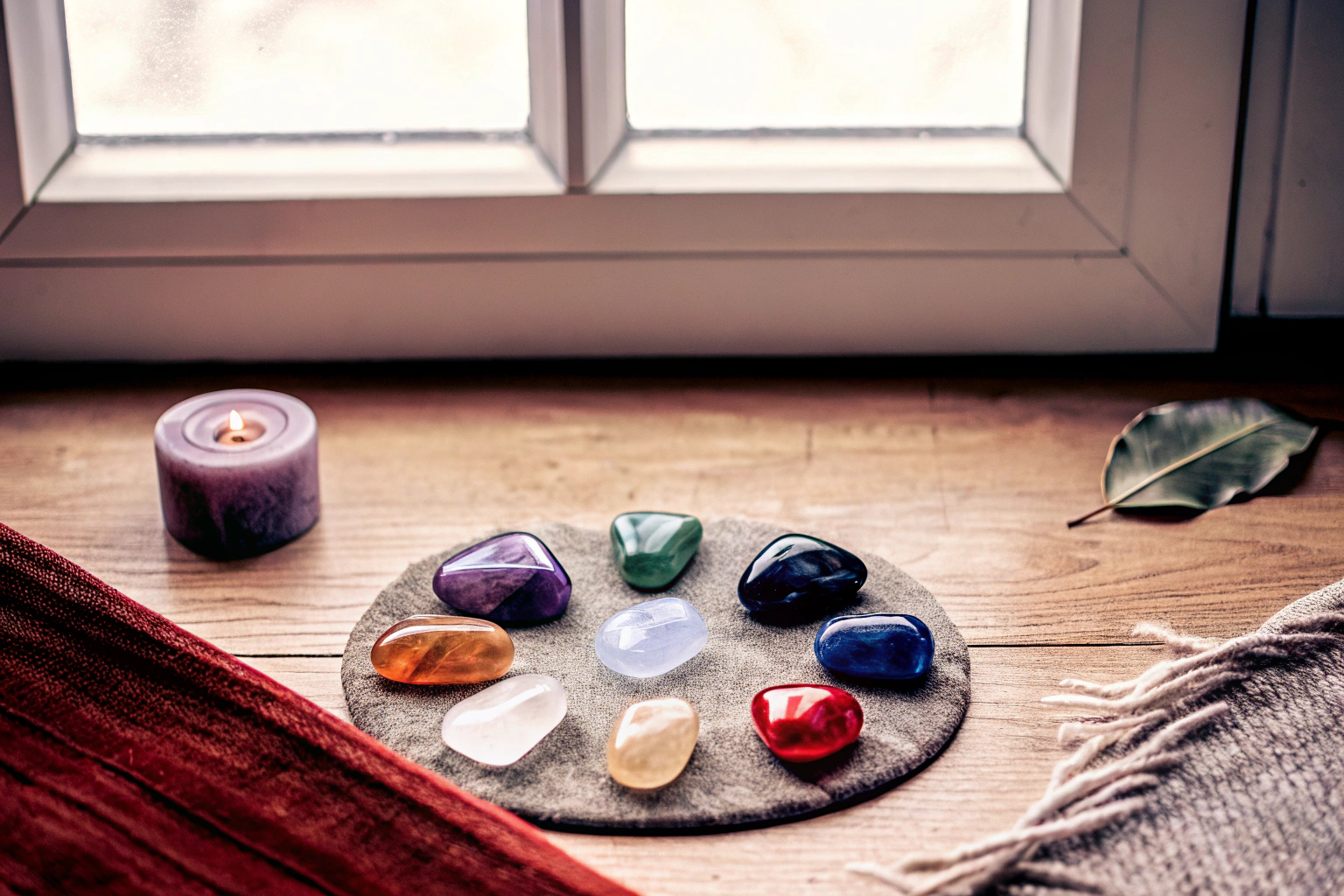 Edelsteine aus Chakra-Set