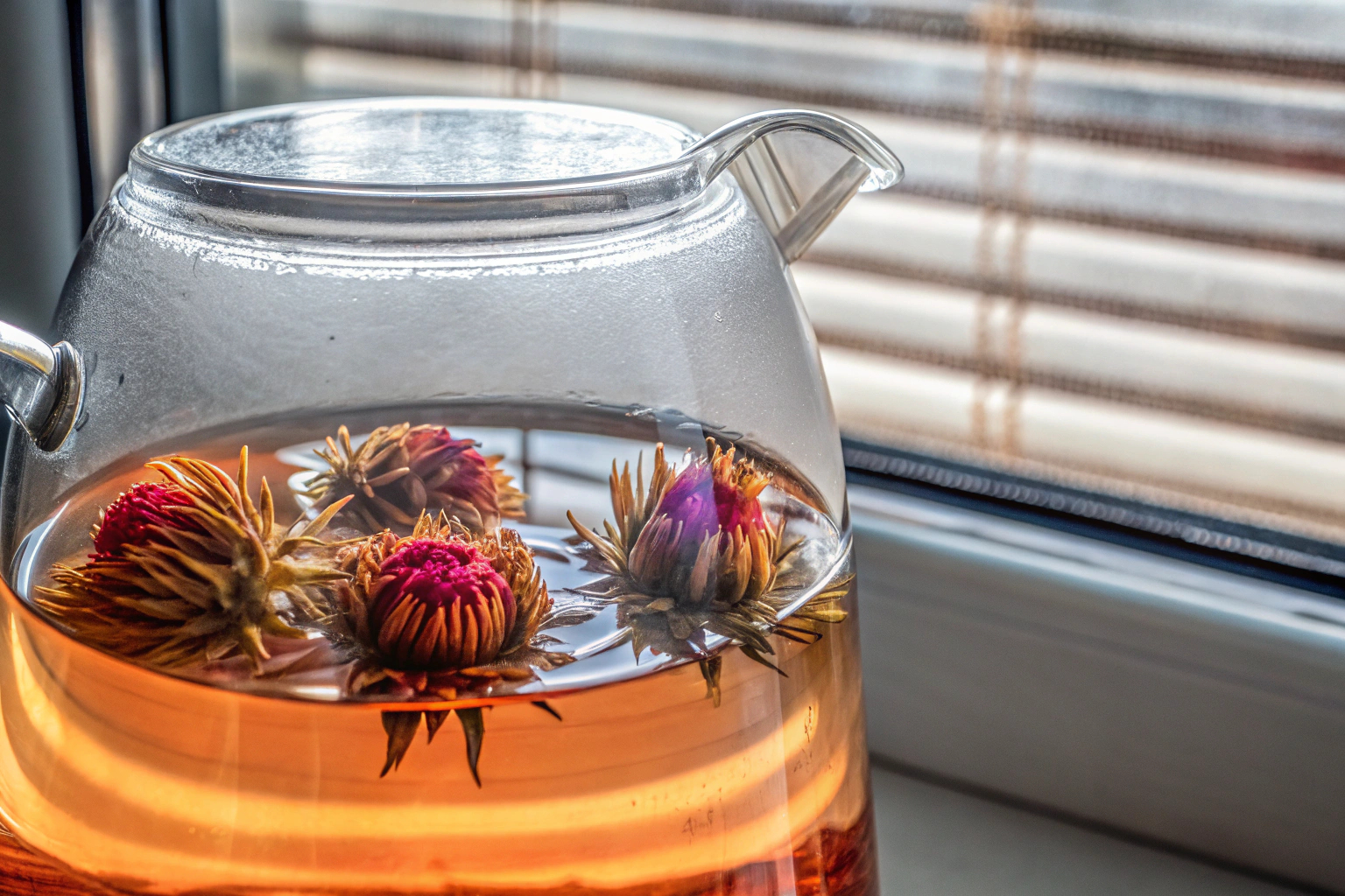 Teeblumen im Wasser