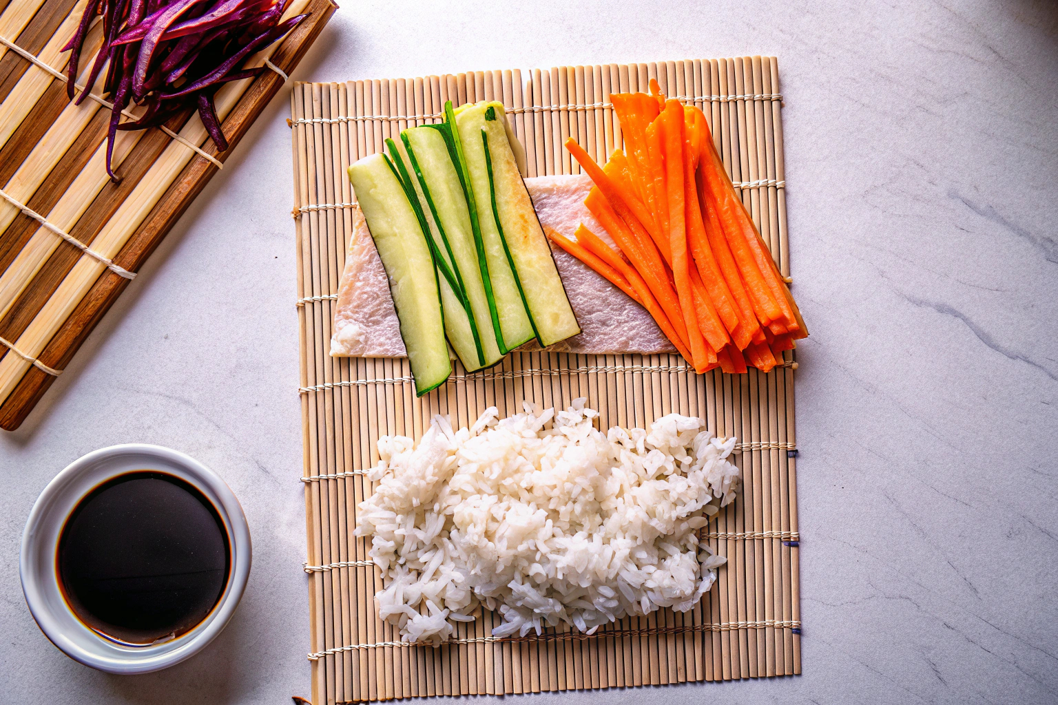 Vegane Sushi-Zutaten
