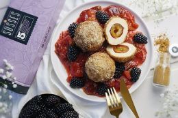 Topfenknödel mit Pflaumen