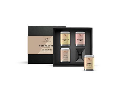 Weihnachts-Geschenkbox Tee mit 4 Teesorten