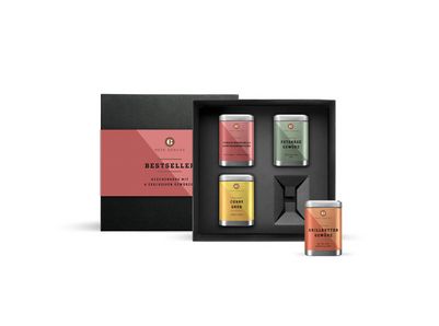 Bestseller Gewürze Geschenkbox mit 4 Dosen