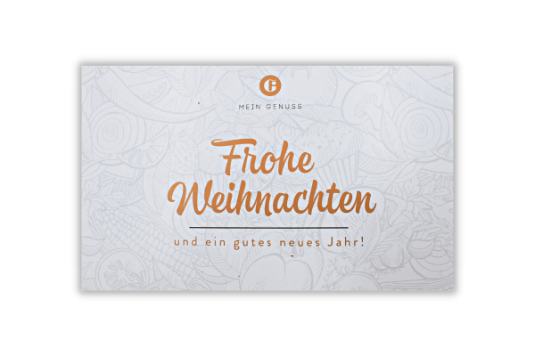 Frohe  Weihnachten Grußkarte mit Text