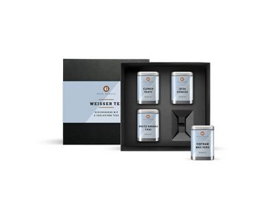 Weißer Tee Geschenkbox mit 4 Teesorten