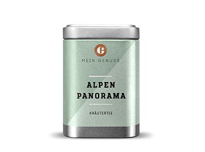 Alpenpanorama Kräutertee