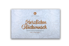 MEIN GENUSS Herzlichen Glückwunsch Grußkarte online kaufen