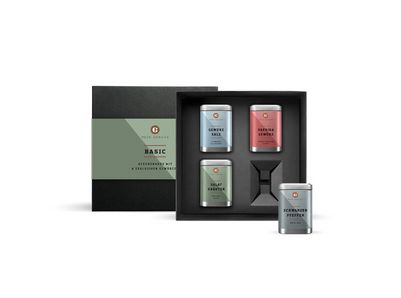 Basic Gewürze Geschenkbox mit 4 Dosen