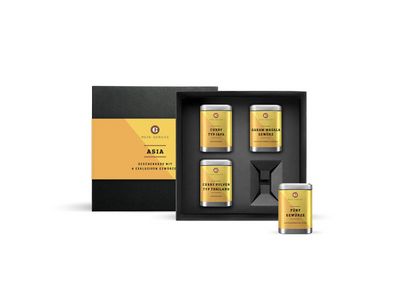 Asiatische Geschenkbox mit 4 Gewürzen