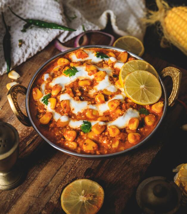 Indische Gerichte genießen