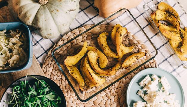 Kürbis mit würzigem Kürbis Gewürz