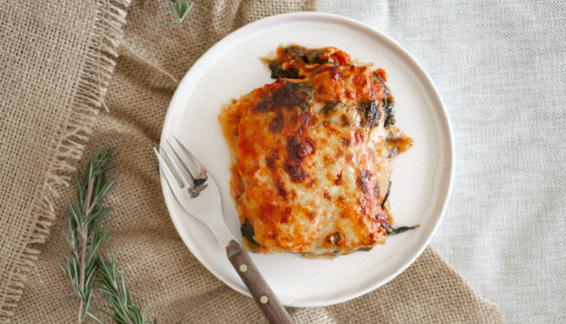 Lasagne mit Rosmarin verfeinert