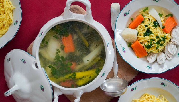 Selbstgemachte Hochzeitssuppe