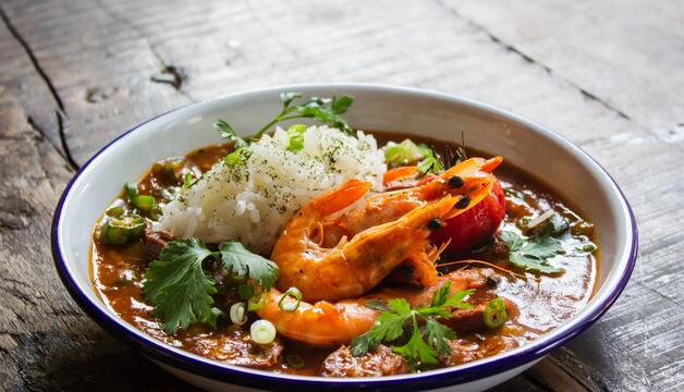 Garnelen Curry mit Reis