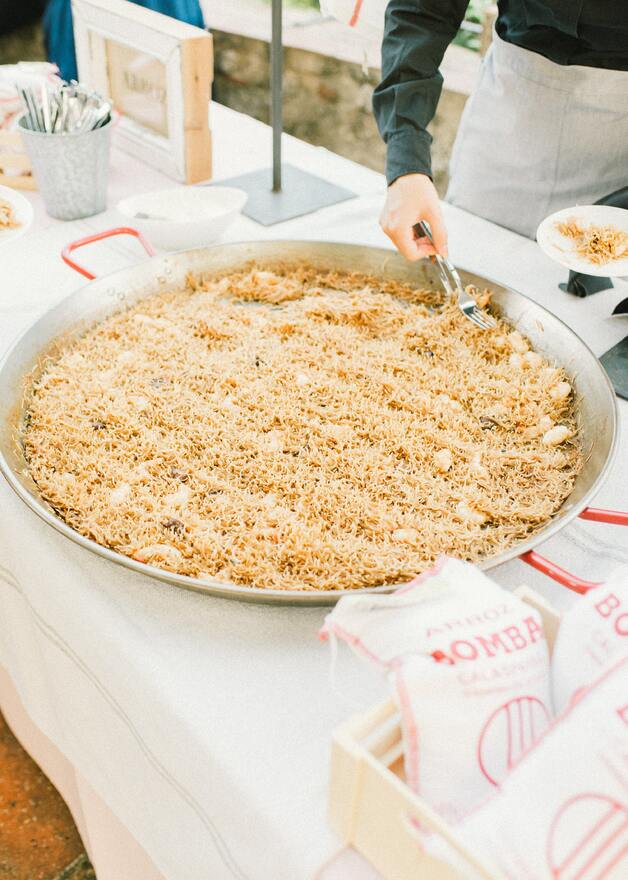 Paella-Reis für das spanische Nationalgericht