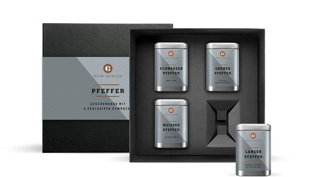 MEIN GENUSS Pfeffer Geschenkbox