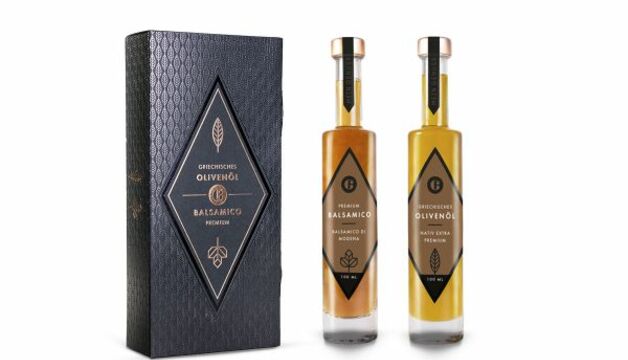 Geschenkset Olivenöl und Balsamico