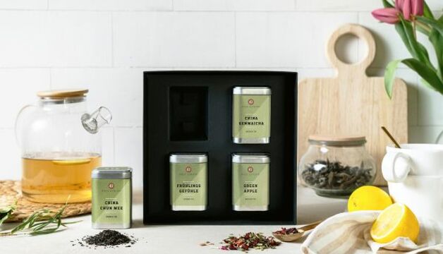 Grüner Tee Geschenkbox