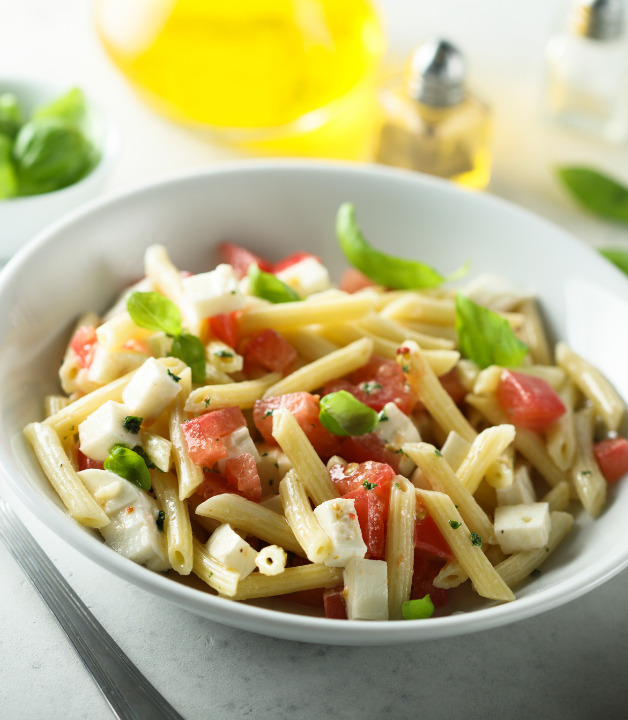Tomate Mozzarella Nudelsalat Tomate Mozzarella Nudelsalat