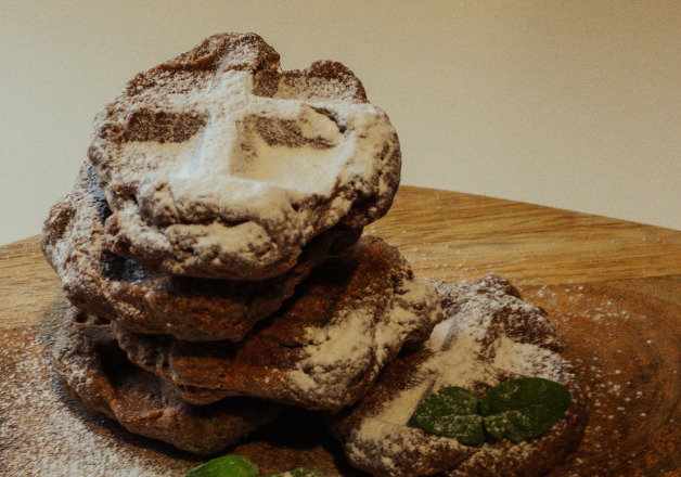 Plätzchen aus Waffeleisen