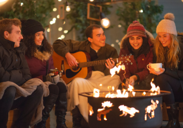 Wintergrillen mit Freunden