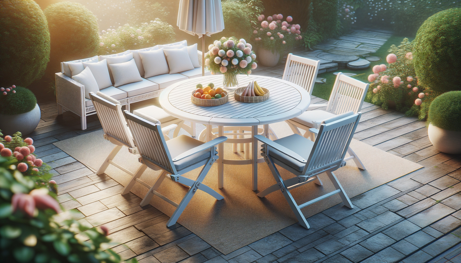 Weißer Gartentisch ausziehbar Stil trifft Funktion!