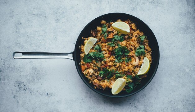 Reisgerichte in der Sommerküche