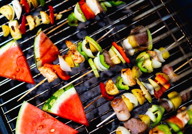 Veganes Grillen mit Obst