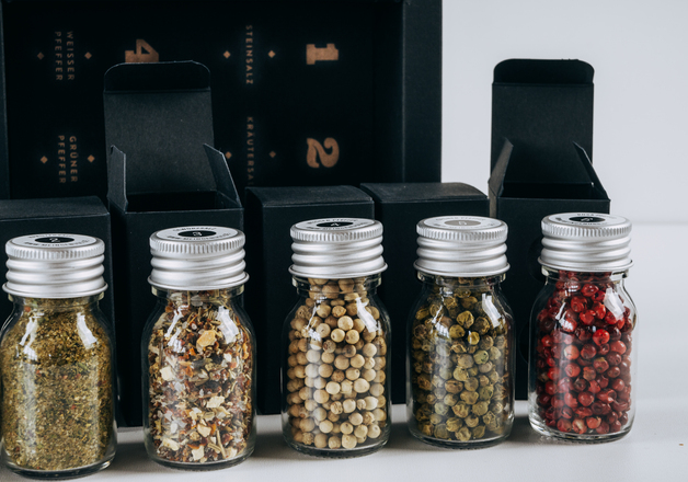 Pfeffer im edlen Set