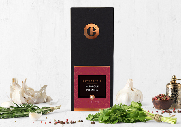 Geschenkset mit Gewürzen im Reagenzglas