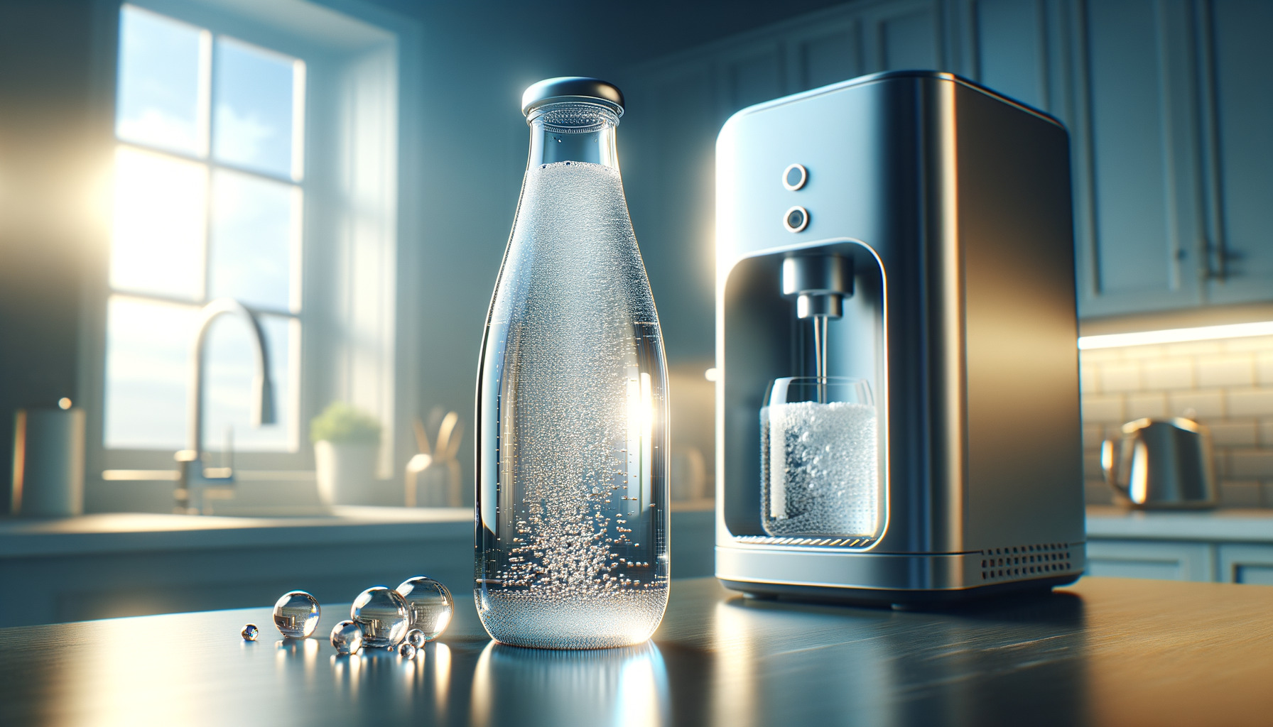 Prickelnde Momente mit Wassersprudler Glasflasche!